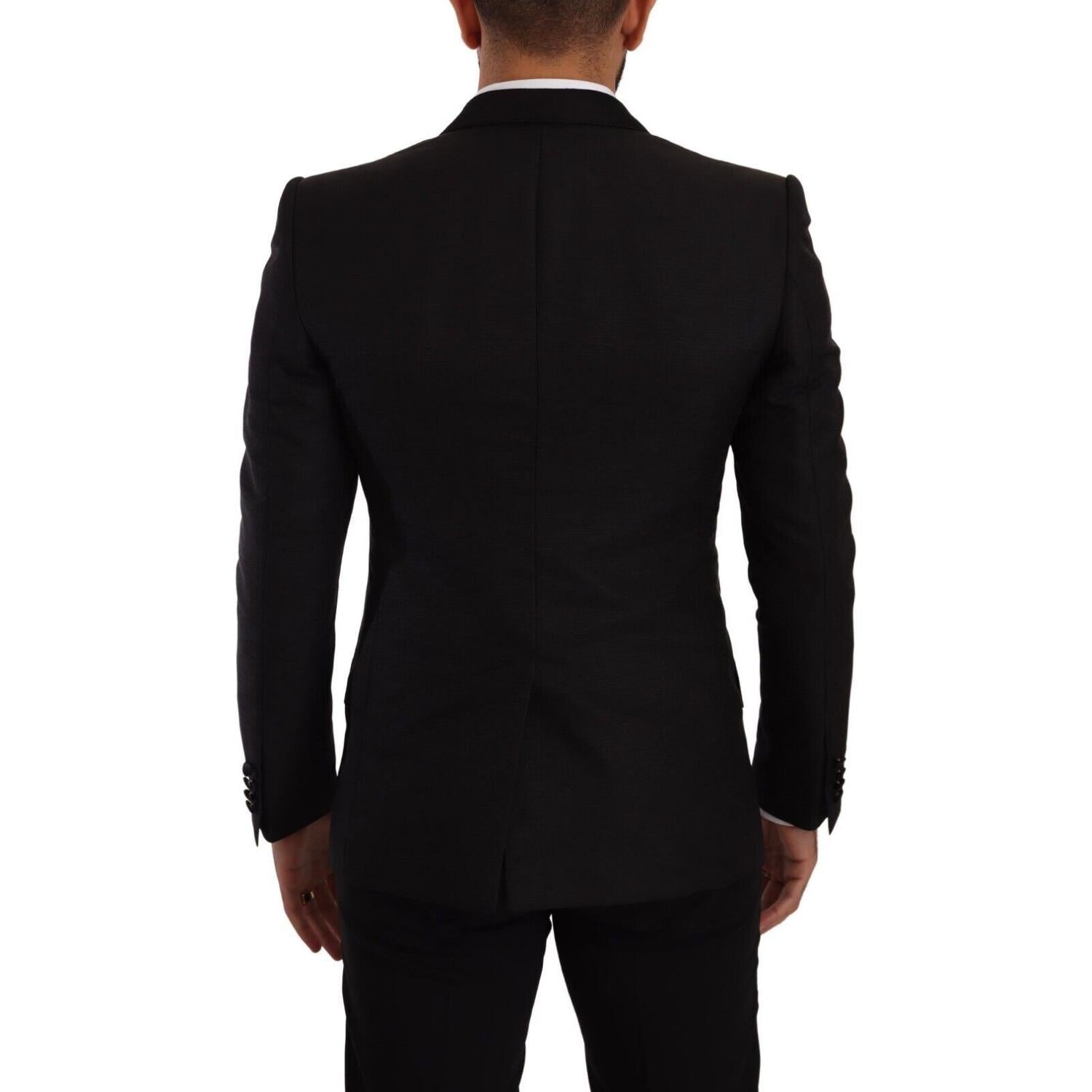 Dolce & Gabbana Black Slim Fit 2 Piece SICILIA Blazer