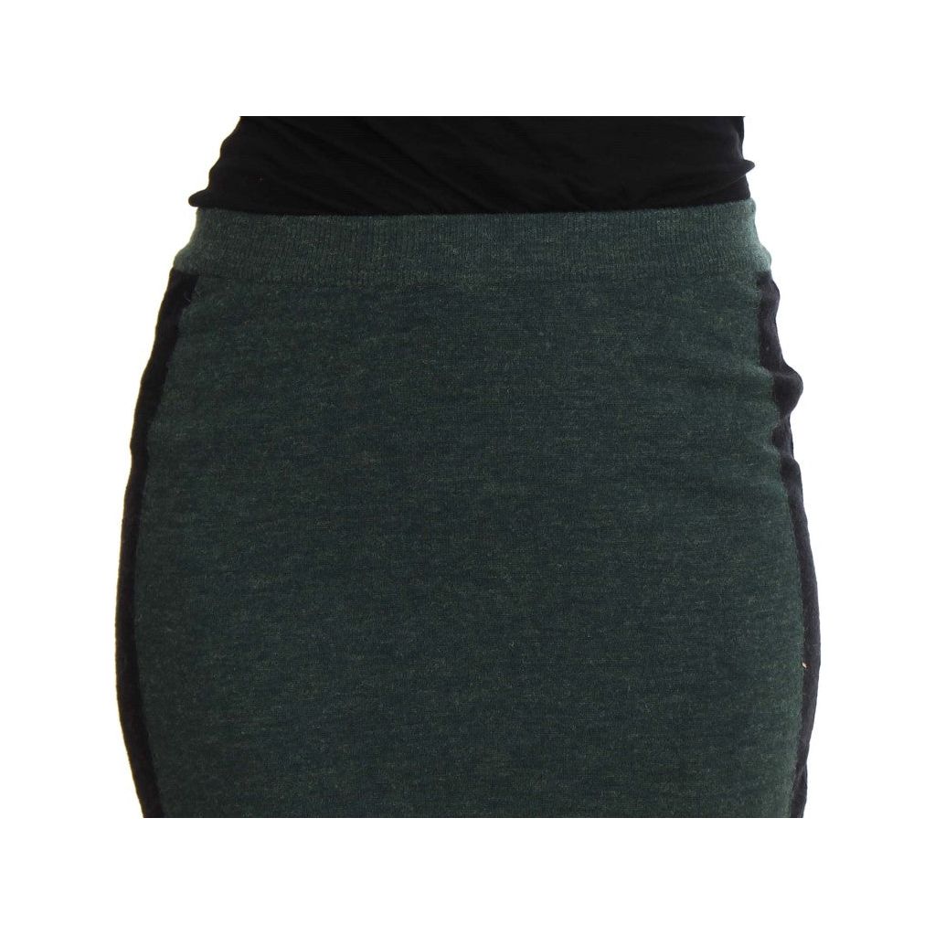 MILA SCHÖN Emerald Elegance Wool-Blend Pencil Skirt MILA SCHÖN