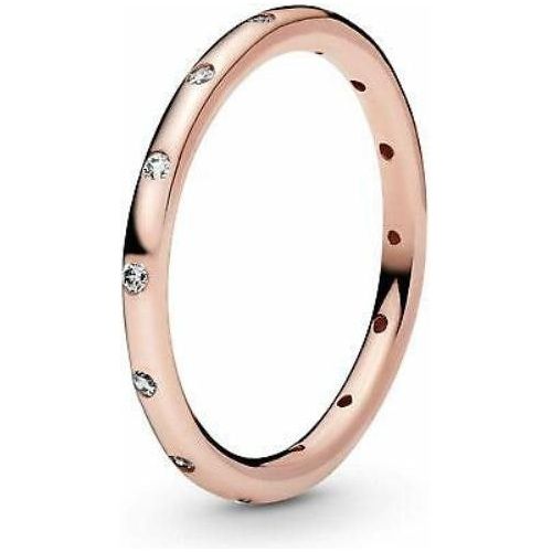 PANDORA JEWELS Mod. SIMPLE SPARKLING BAND - RING-  Size 54 DESIGNER FASHION JEWELLERY PANDORA