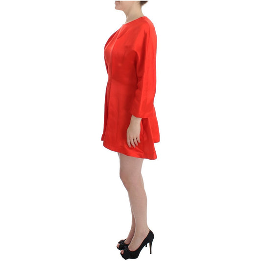 Fyodor Golan Radiant Red Linen Blend Artisan Dress Fyodor Golan