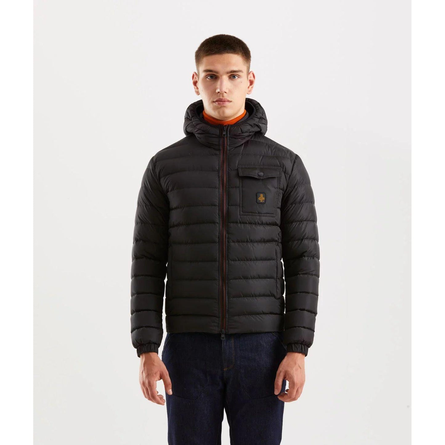 Refrigiwear Sleek Hooded Down Jacket with Pockets Refrigiwear