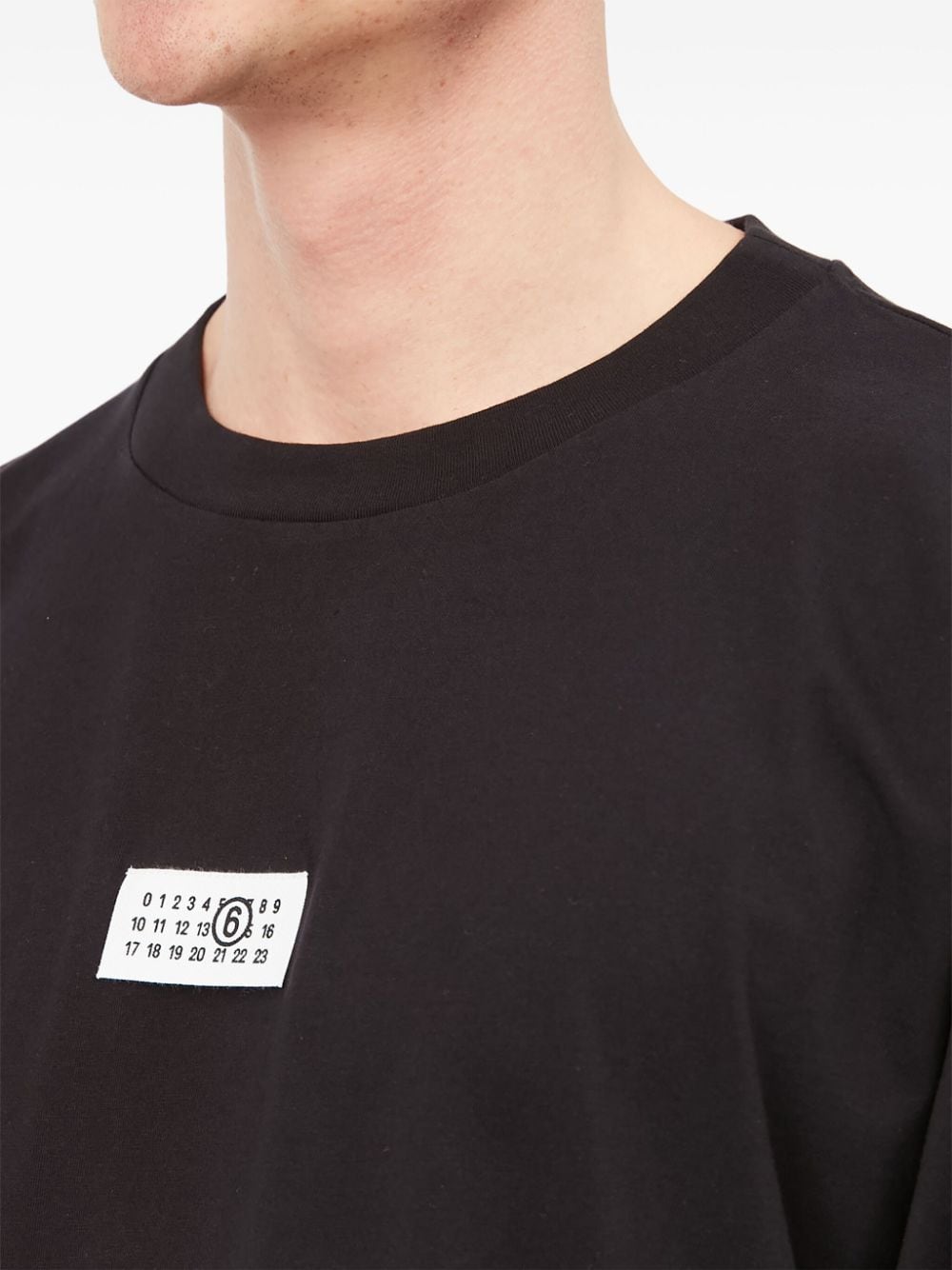 MM6 Maison Margiela T-shirts and Polos Black Topwear MM6 Maison Margiela