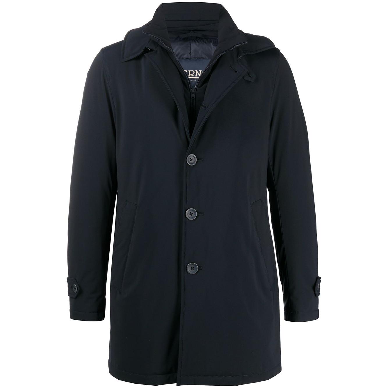 Herno dark navy feather down padded design Coats Jackets Herno