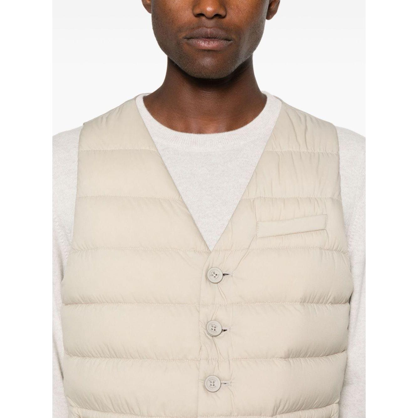 Herno Jackets Beige Vests Herno