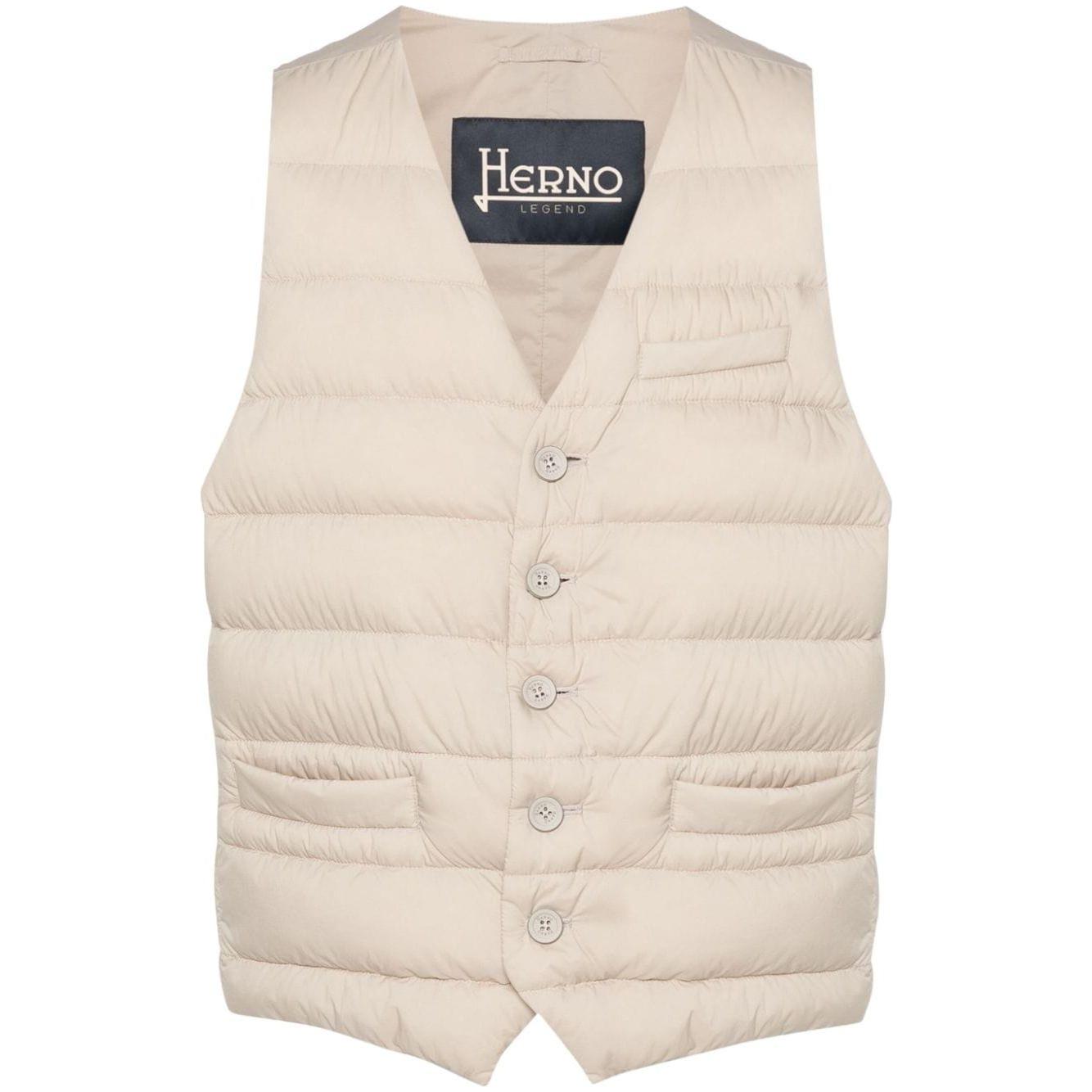 Herno Jackets Beige Vests Herno