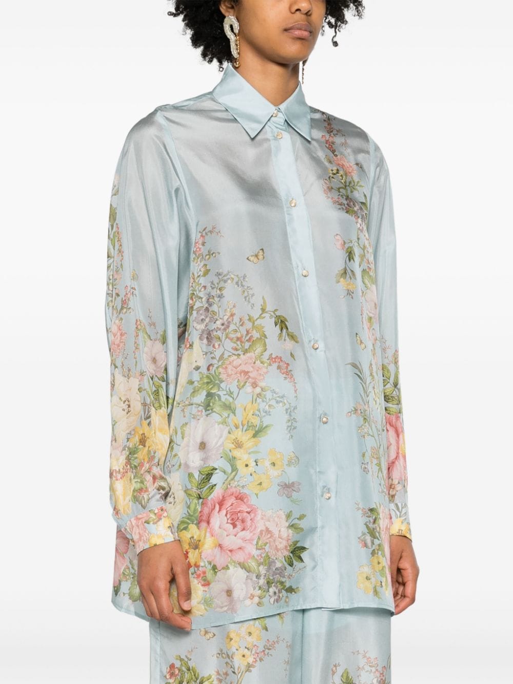 Zimmermann Shirts Clear Blue Shirts Zimmermann