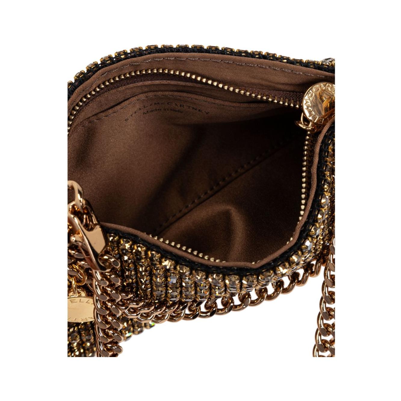 Stella McCartney brown crystal embellishment Clutch Bag Clutches Stella McCartney