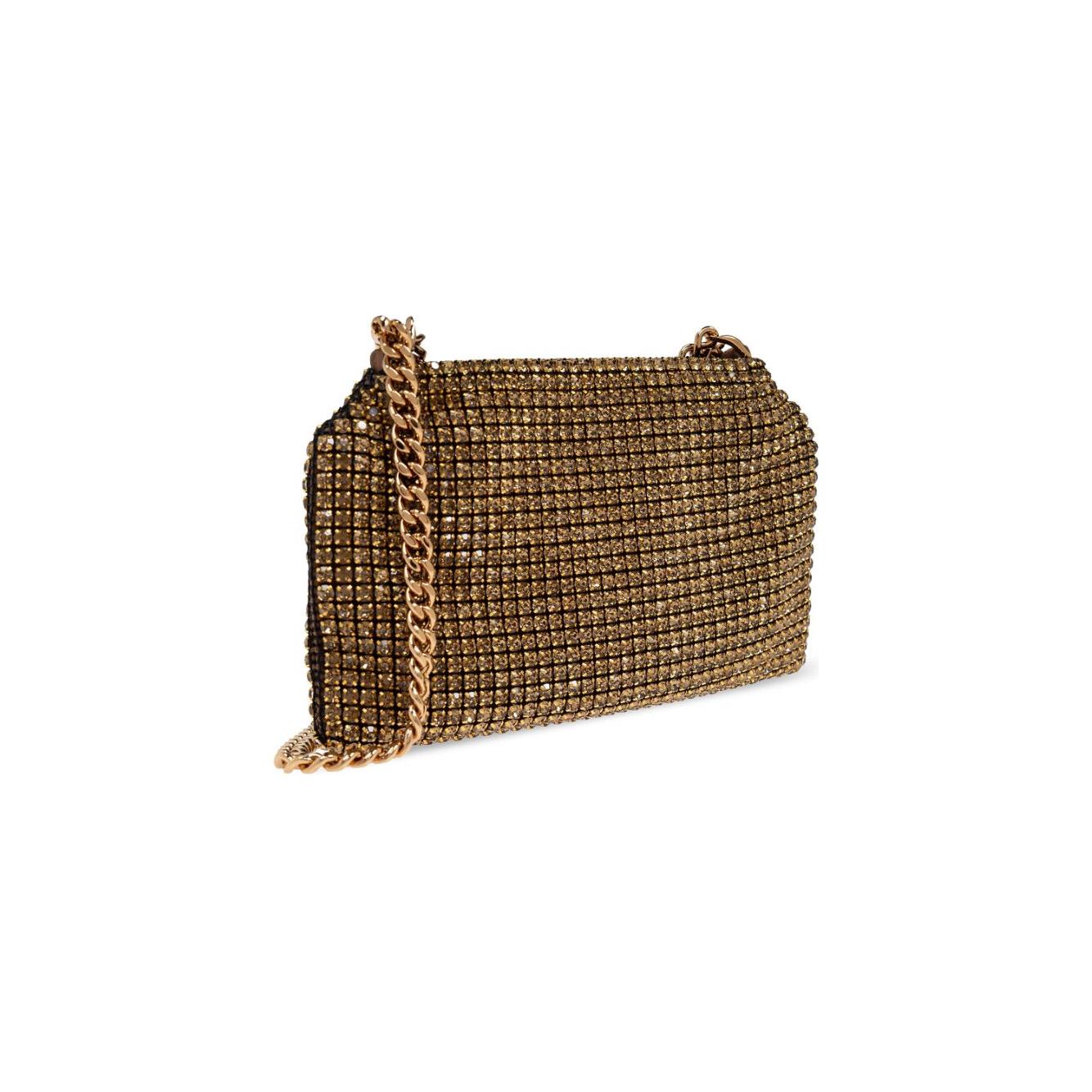 Stella McCartney brown crystal embellishment Clutch Bag Clutches Stella McCartney