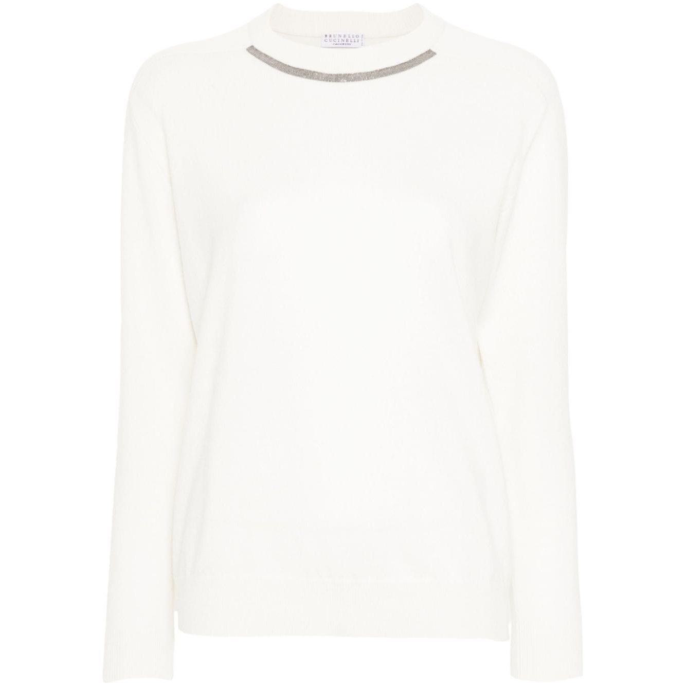 Brunello Cucinelli Sweaters White Topwear Brunello Cucinelli