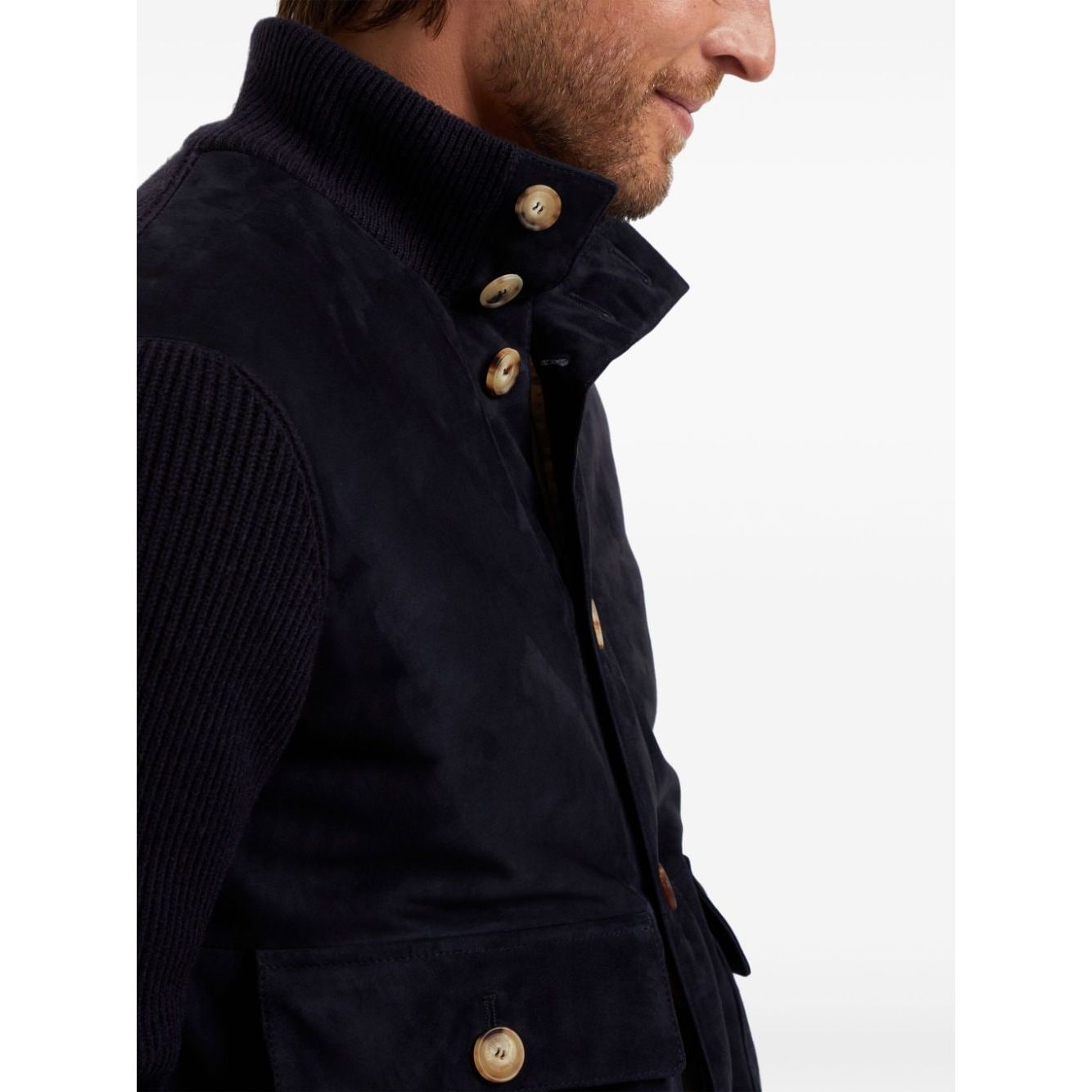 Brunello Cucinelli Coats Blue Jackets Brunello Cucinelli