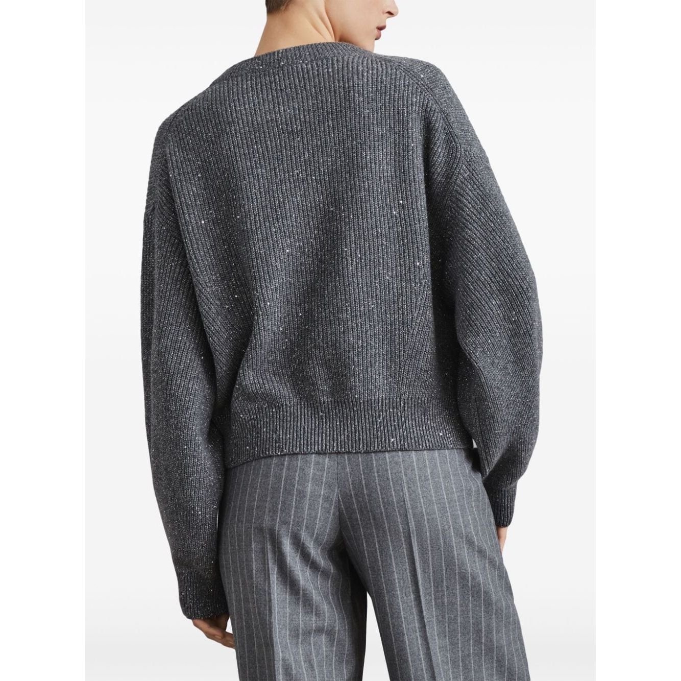 Brunello Cucinelli Sweaters Grey Topwear Brunello Cucinelli