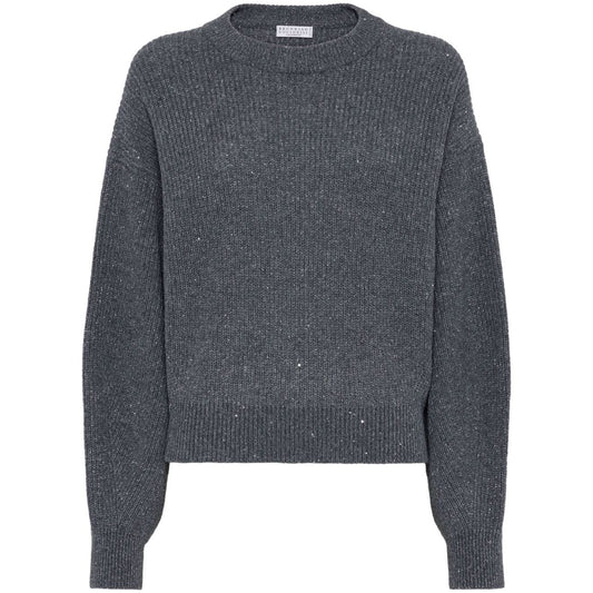 Brunello Cucinelli Sweaters Grey Topwear Brunello Cucinelli