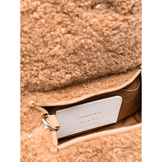 Zanellato camel brown faux shearling Bag Handbag Zanellato