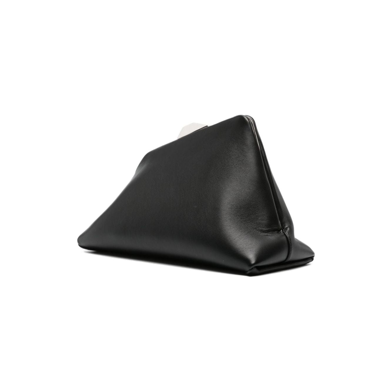 The Attico black lambskin asymmetric body Bag Shoulder The Attico