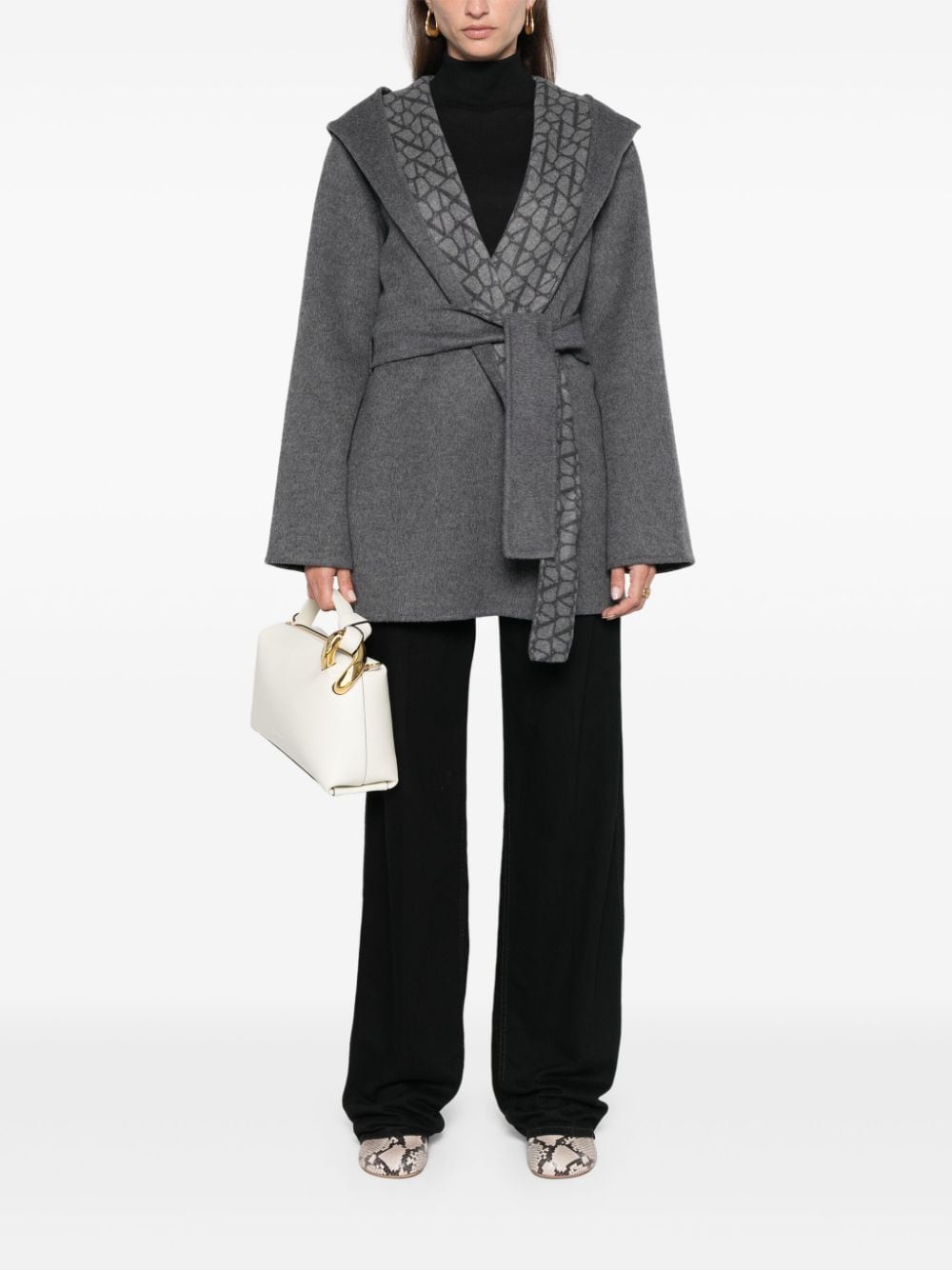 Valentino Coats Grey Jackets Valentino