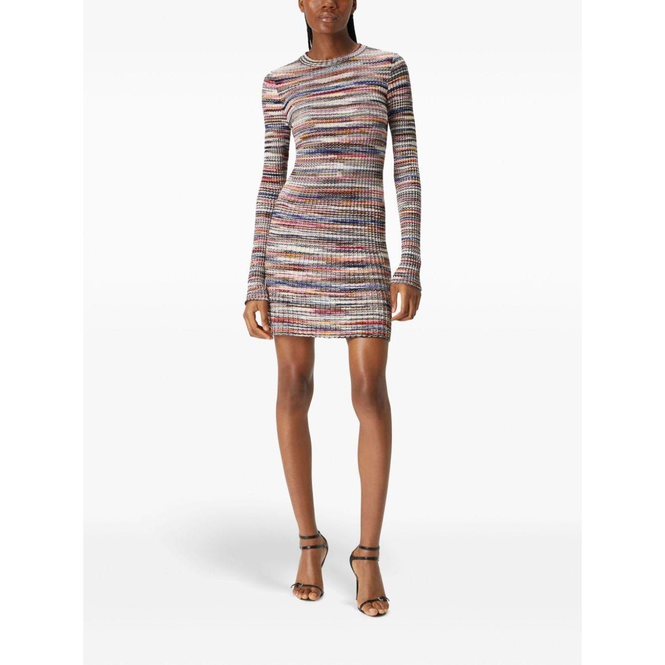 Missoni multicolour knitted construction mélange effect Dresses Dresses Missoni