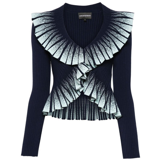 Emporio Armani Sweaters Blue Topwear Emporio Armani