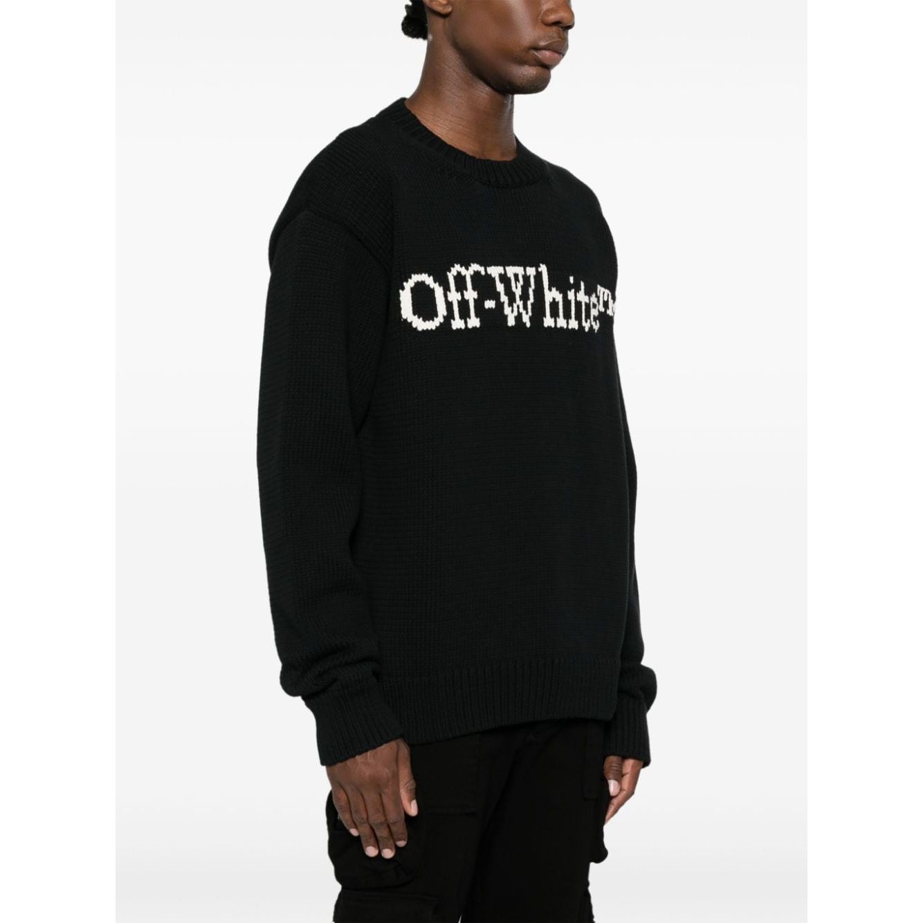 Off White Sweaters Black Topwear Off White