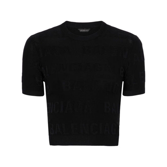 Balenciaga Sweaters Black Topwear Balenciaga