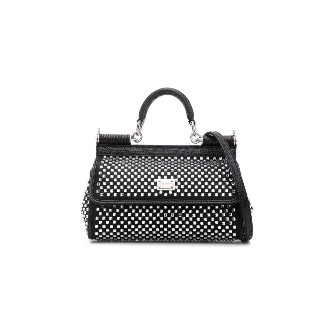 Dolce & Gabbana Crystal Embellishment Small Sicily Bag Handbag Dolce & Gabbana