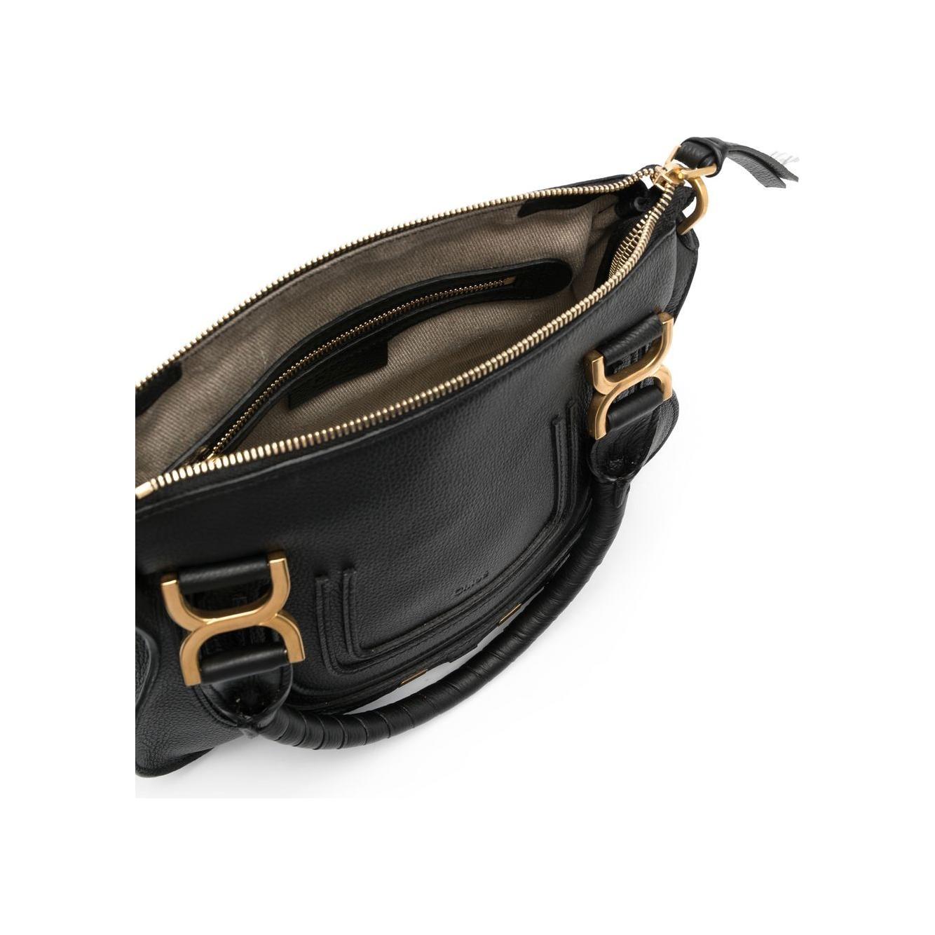 Chloè black calf leather grained Bag Handbag Chloè