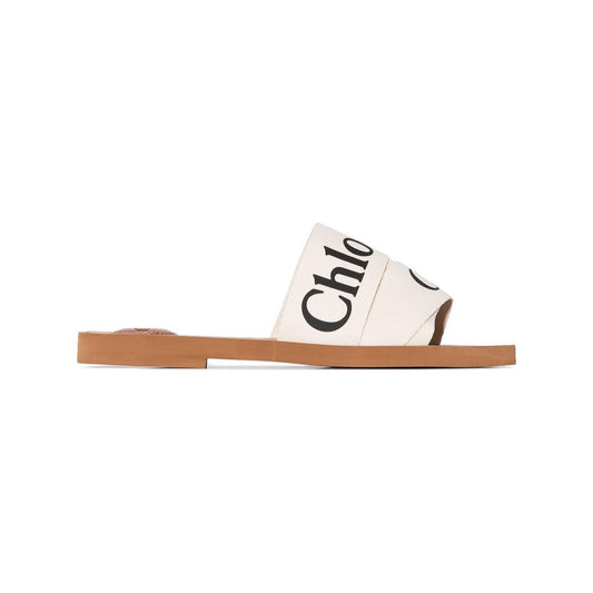 Chloè White linen Sandals Sandals Chloè