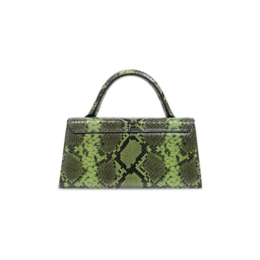 JACQUEMUS green calf leather snakeskin effect Bag Handbag JACQUEMUS