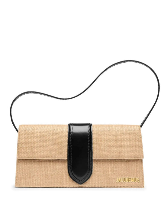 JACQUEMUS beige cotton interwoven design Bag Shoulder JACQUEMUS