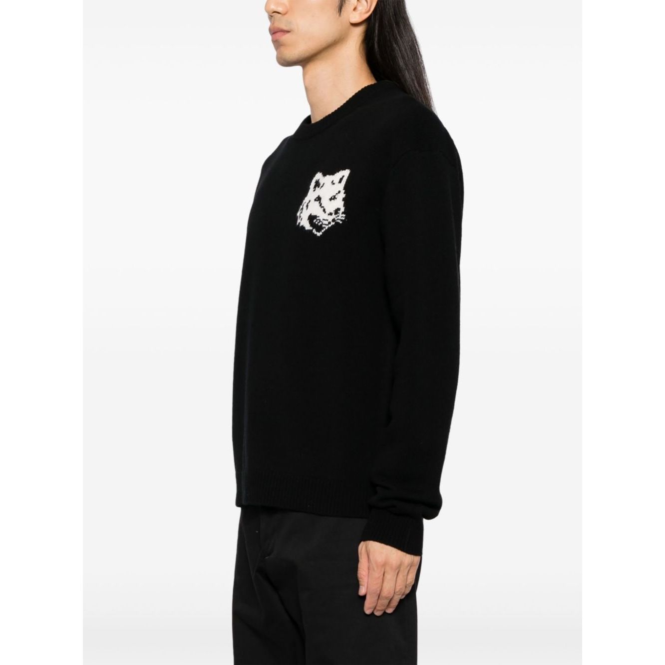 MAISON KITSUNE' Sweaters Black Topwear Maison Kitsune'