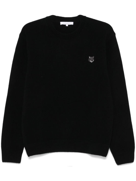 MAISON KITSUNE' Sweaters Black Topwear Maison Kitsune'