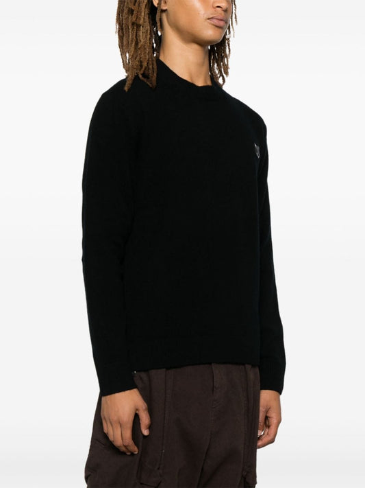 MAISON KITSUNE' Sweaters Black Topwear Maison Kitsune'