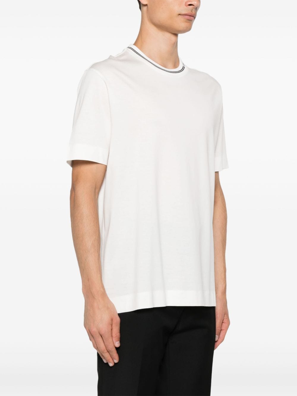 Emporio Armani T-shirts and Polos White Topwear Emporio Armani