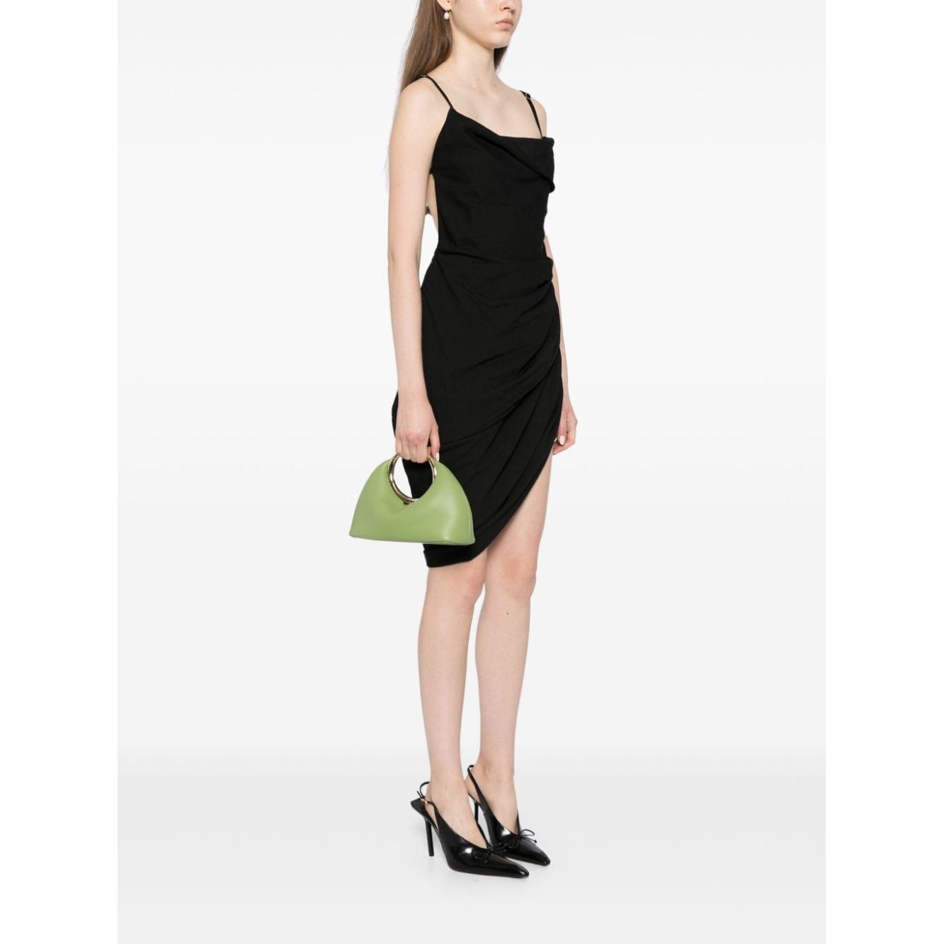 JACQUEMUS Bags.. Green Clutches JACQUEMUS