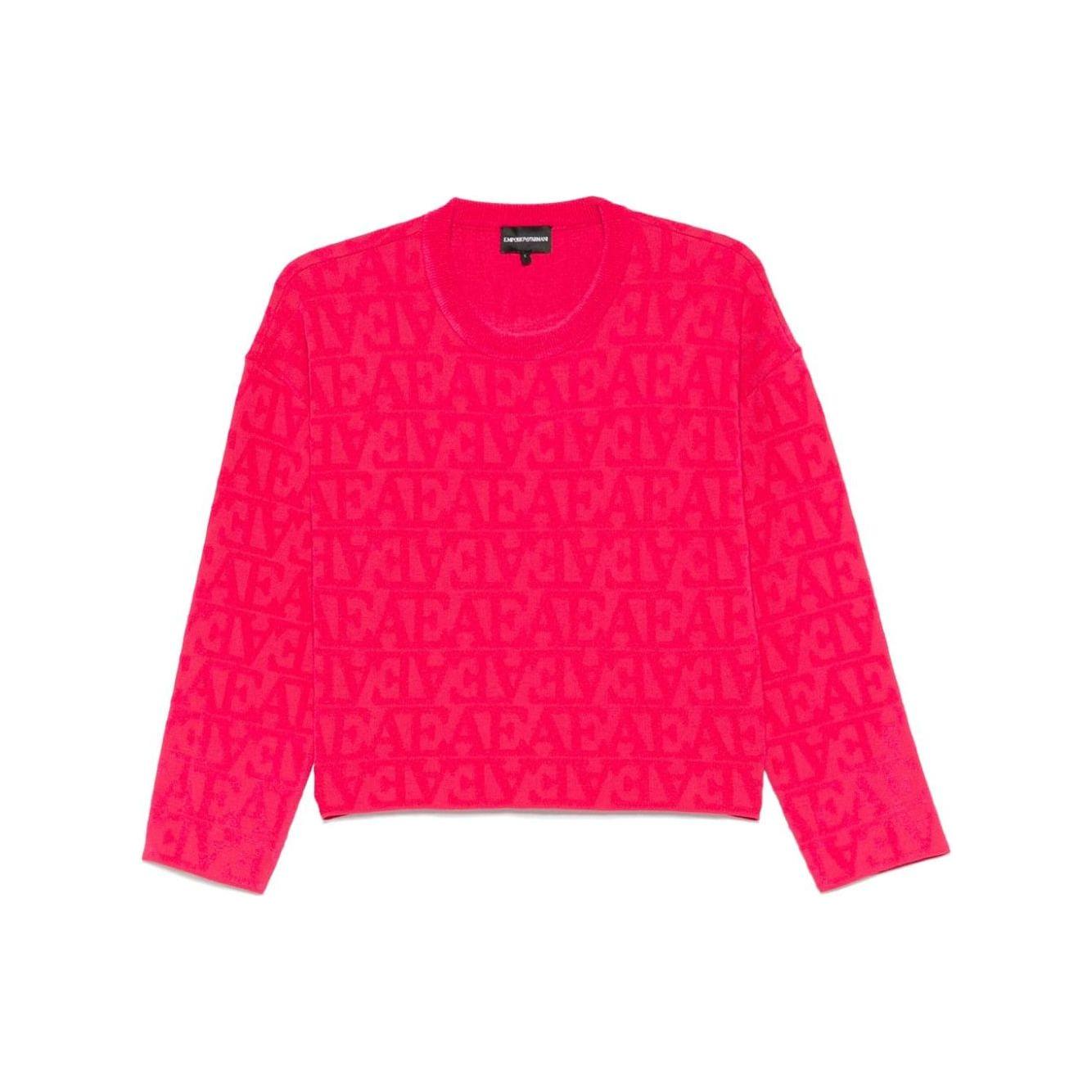 Emporio Armani Sweaters Red Topwear Emporio Armani