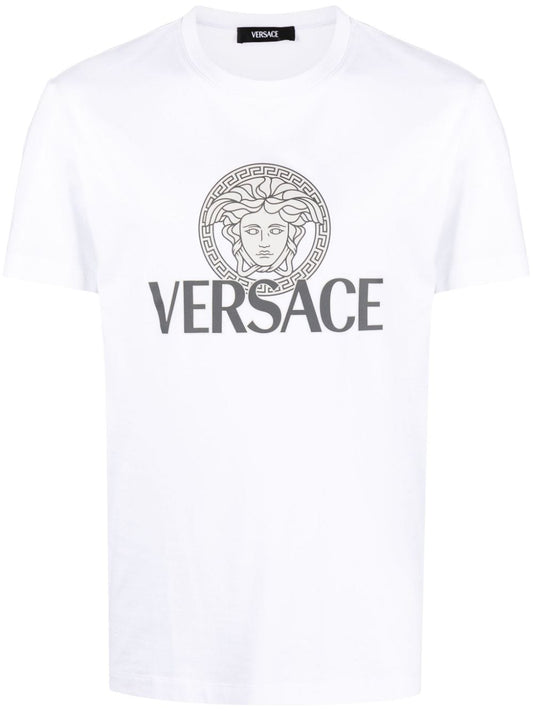 Versace Medusa logo-print T-shirt Topwear Versace