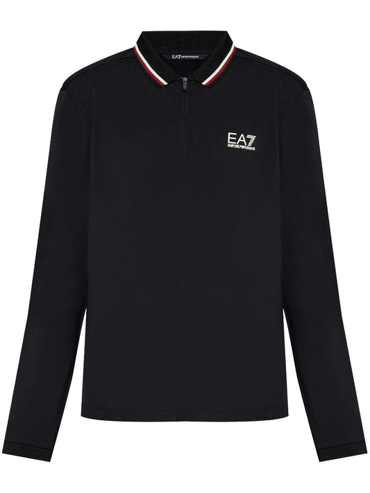 EA7 T-shirts and Polos Black Topwear EA7