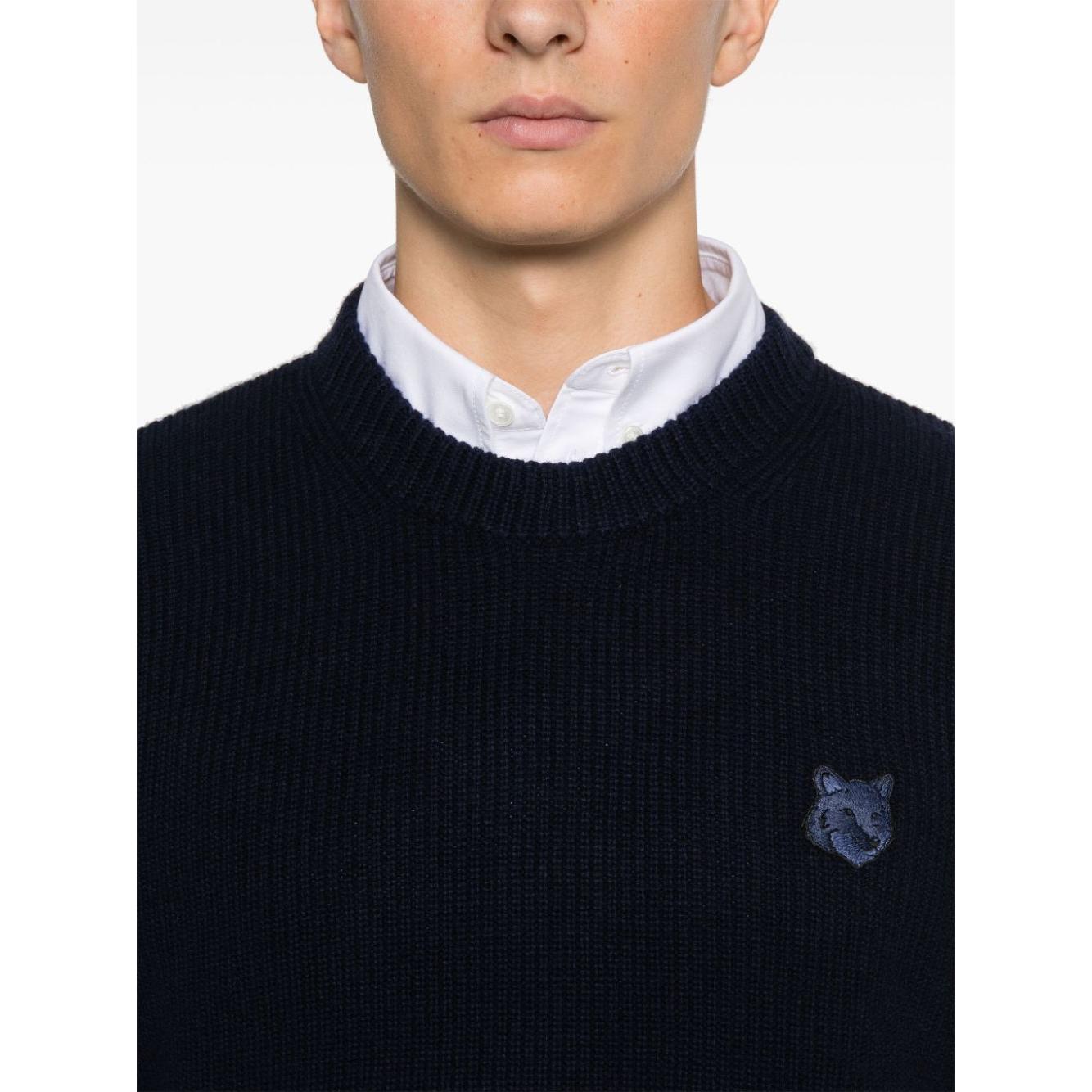 MAISON KITSUNE' Sweaters Blue Topwear Maison Kitsune'