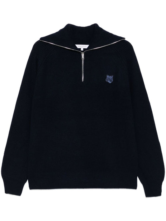 MAISON KITSUNE' Sweaters Blue Topwear Maison Kitsune'