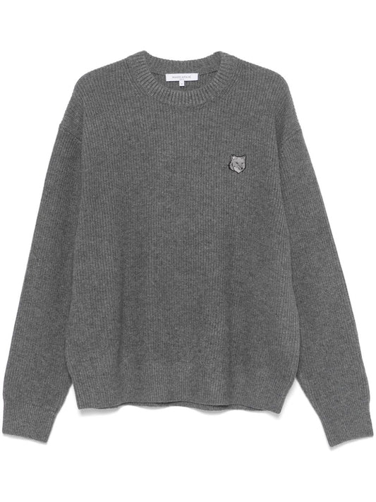 MAISON KITSUNE' Sweaters Grey Topwear Maison Kitsune'