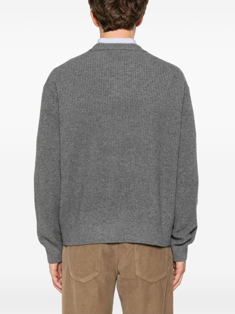 MAISON KITSUNE' Sweaters Grey Topwear Maison Kitsune'