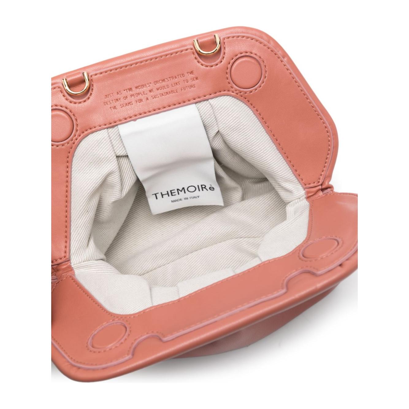 THEMOIRE' blush pink recycled polyurethane Clutch Bag Clutches Themoire'