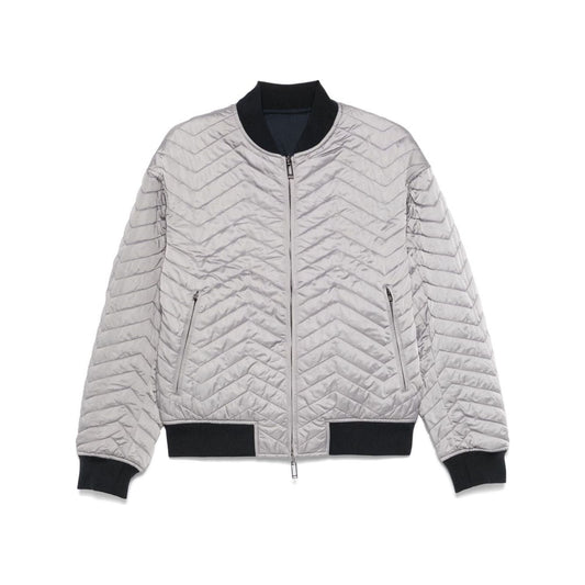 Emporio Armani Coats Light Grey Jackets Emporio Armani