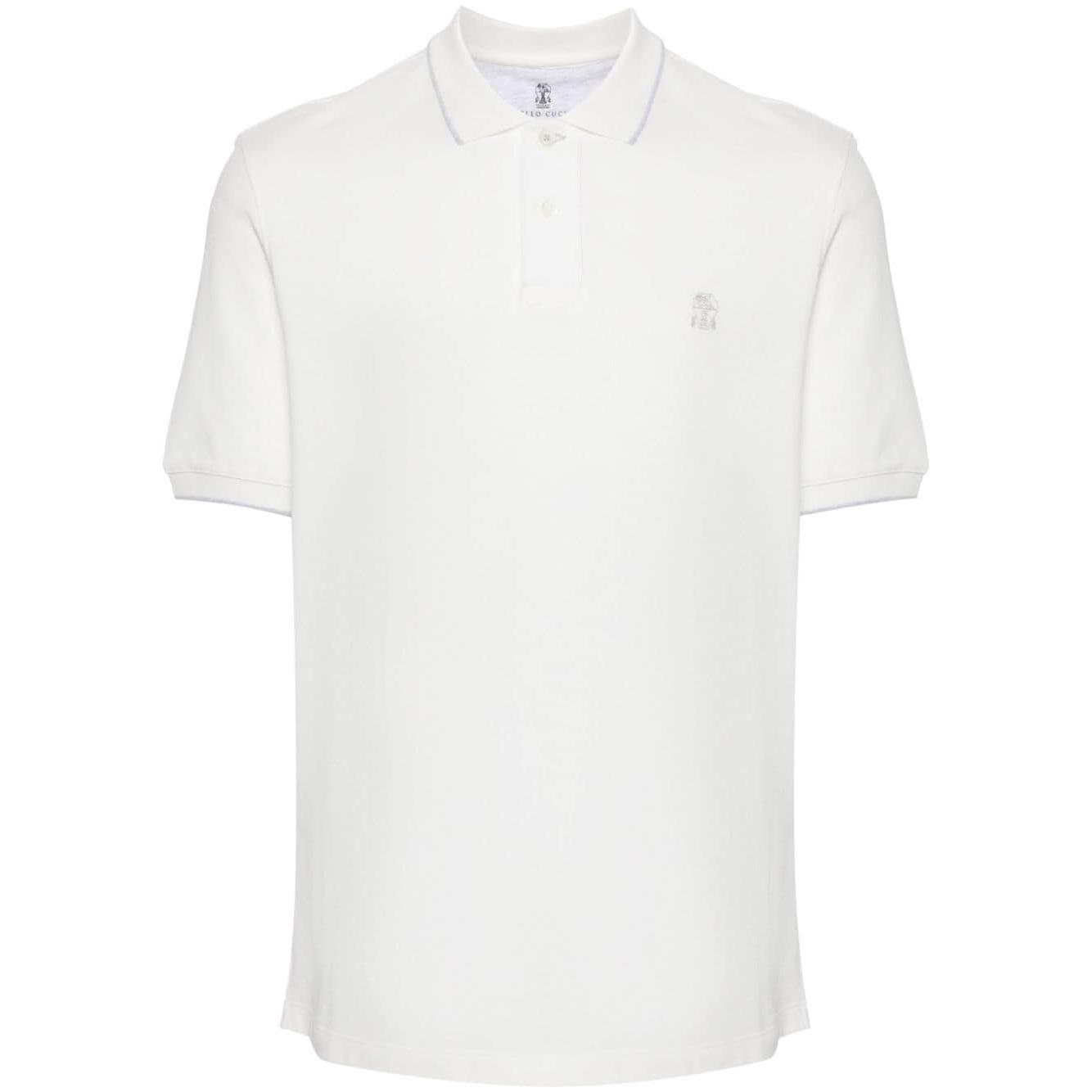 Brunello Cucinelli T-shirts and Polos White Topwear Brunello Cucinelli