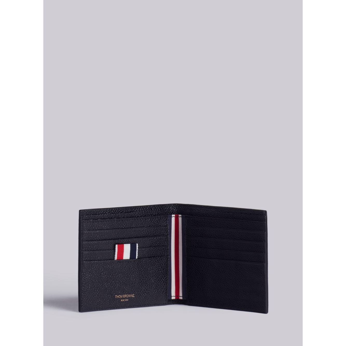 Thom Browne Wallets Black Small Leather Goods Thom Browne