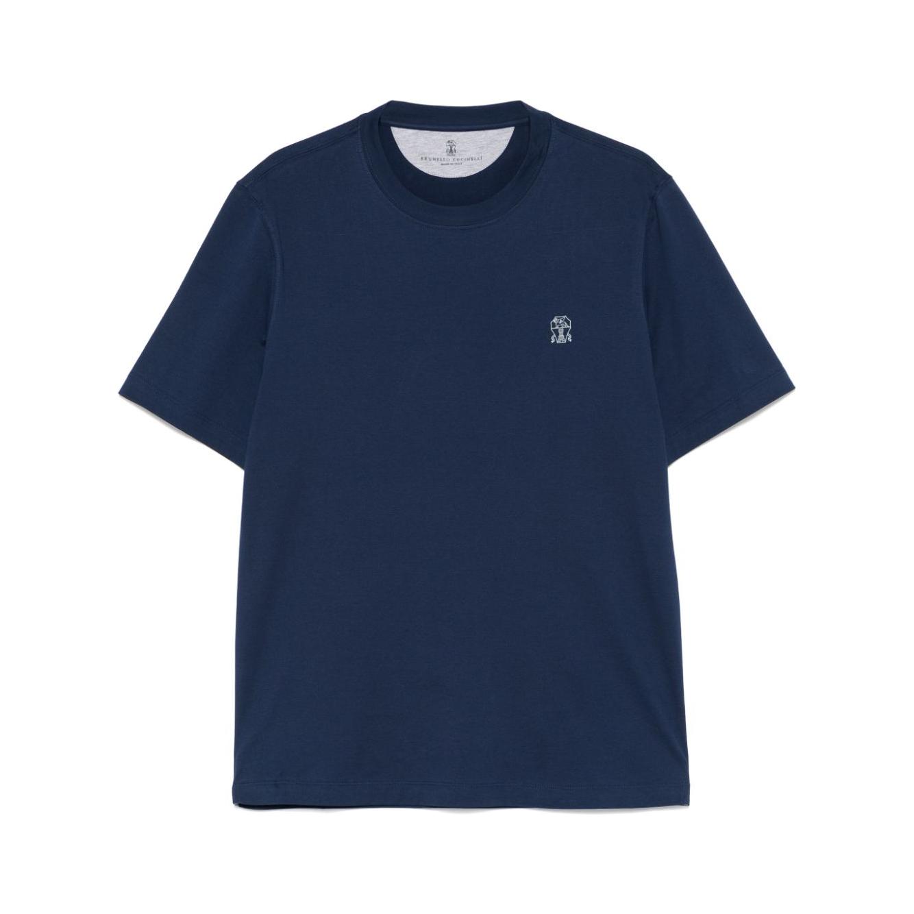 Brunello Cucinelli T-shirts and Polos Blue Topwear Brunello Cucinelli