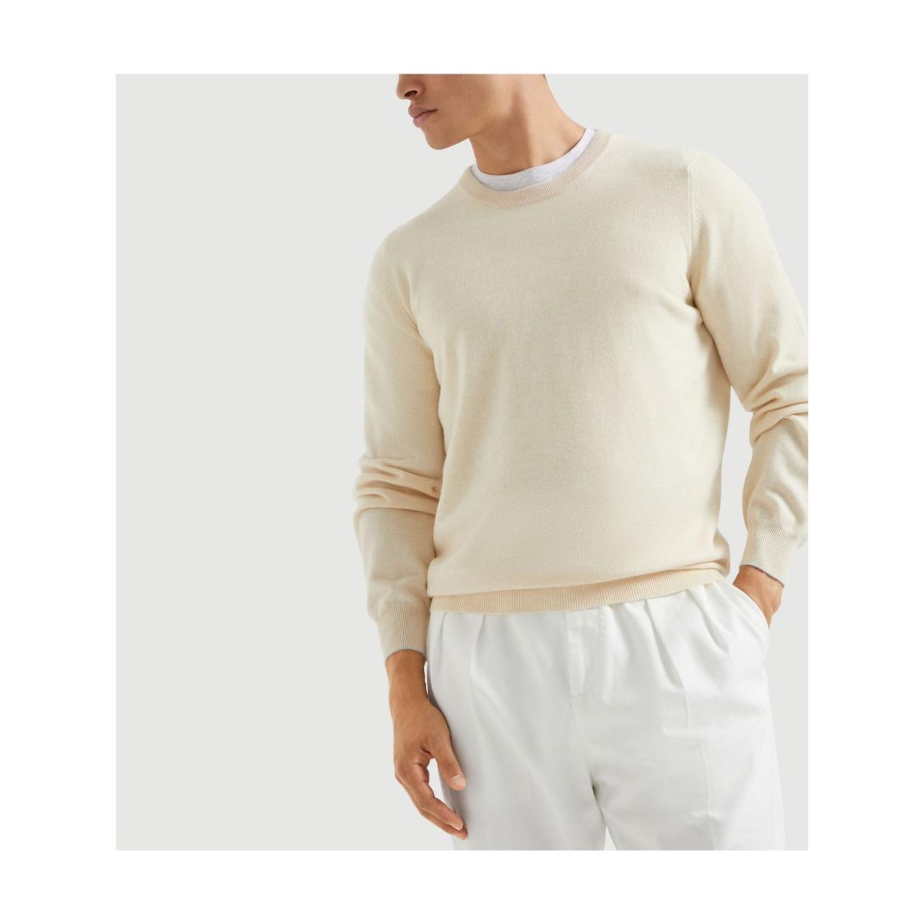 Brunello Cucinelli Sweaters Beige Topwear Brunello Cucinelli