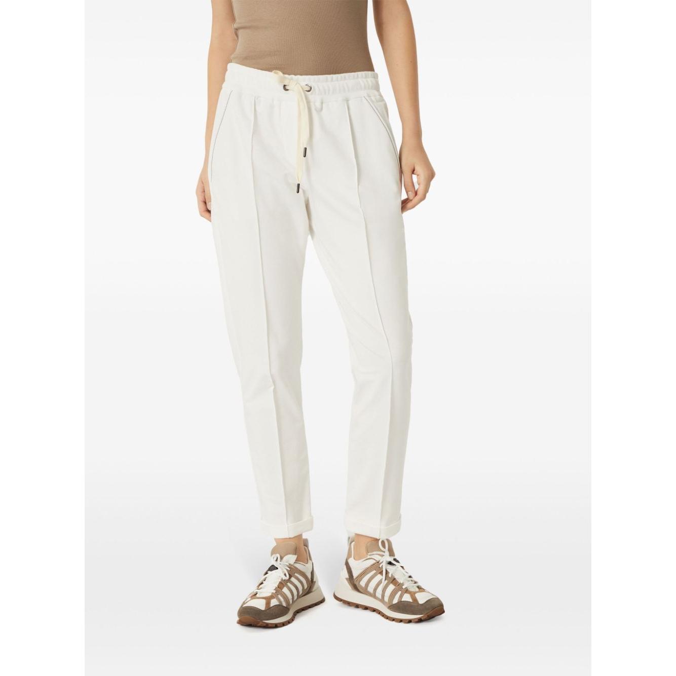 Brunello Cucinelli Trousers White Trousers Brunello Cucinelli