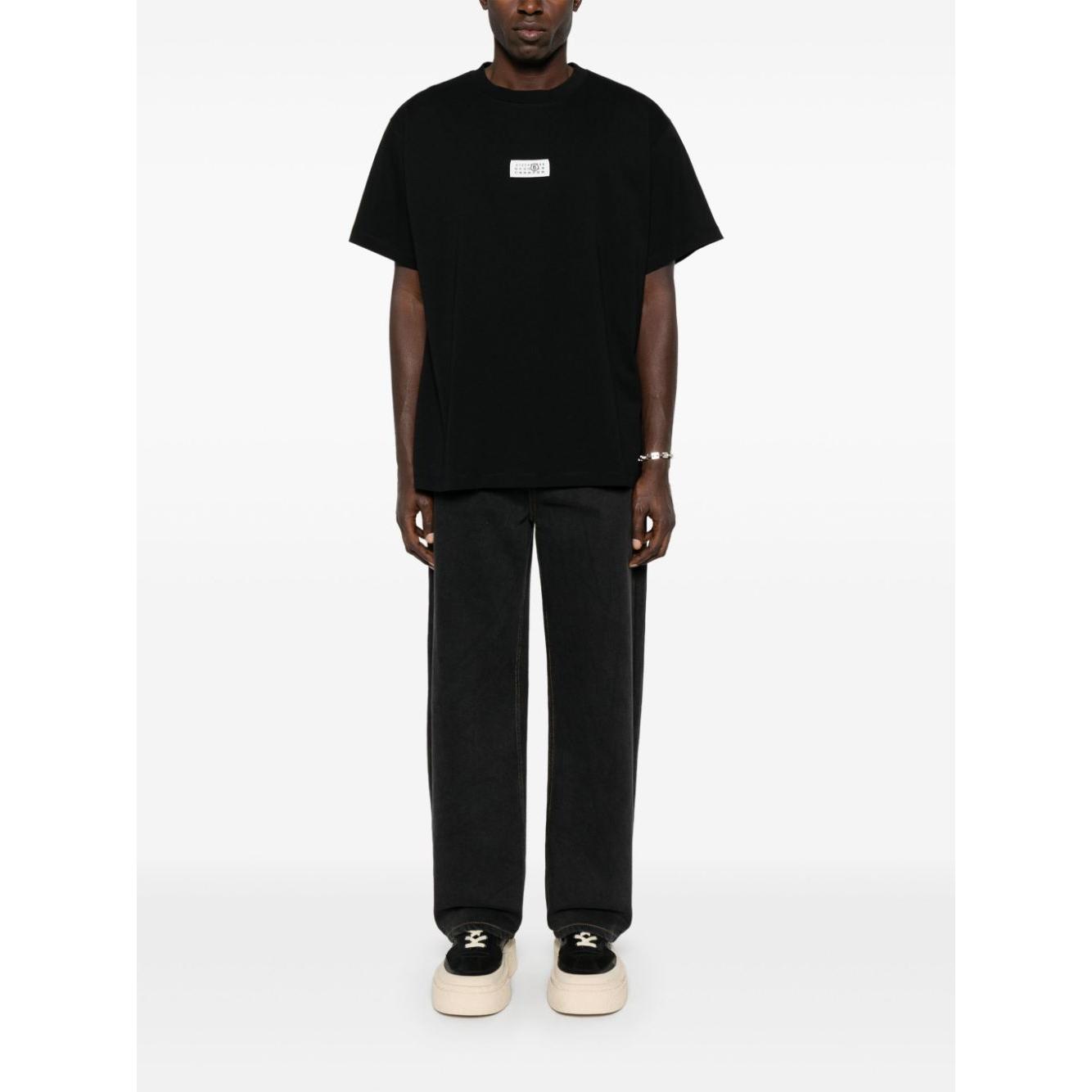 MM6 Maison Margiela T-shirts and Polos Black Topwear MM6 Maison Margiela