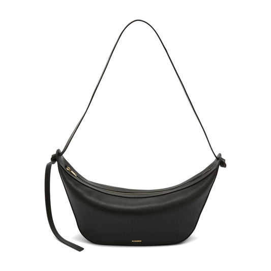 Jil Sander Knot Leather Crossbody Bag Black Shoulder Jil Sander