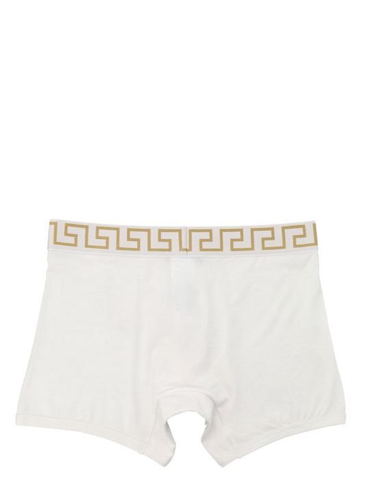 Versace Greca border trunks in white Beachwear & underwear Versace